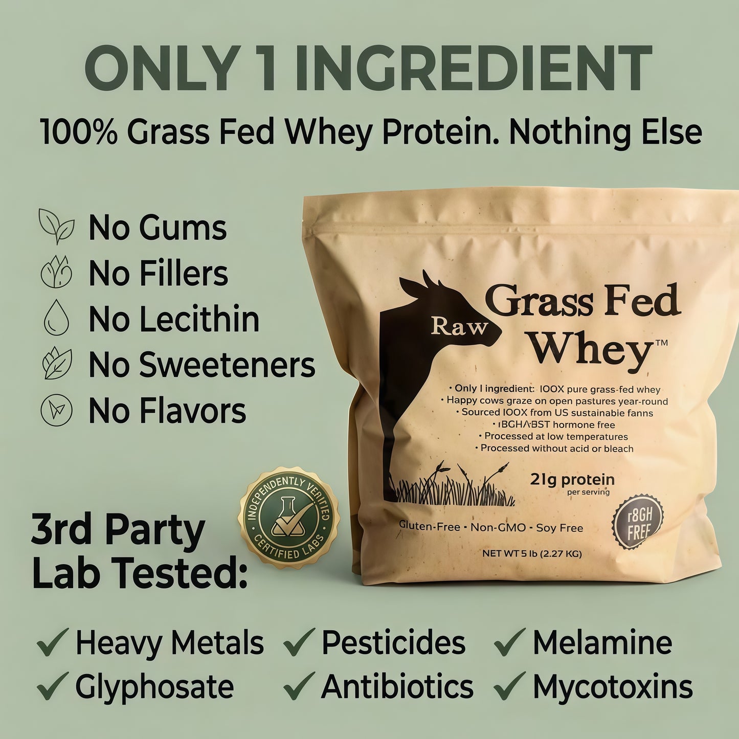Raw Grass Fed Whey
